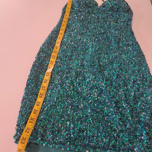 Scala Sequined Cocktail Prom Mini Dress Size 000 - Picture 7 of 7